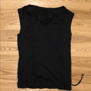 Black + Silver Striped Lululemon Workout Top